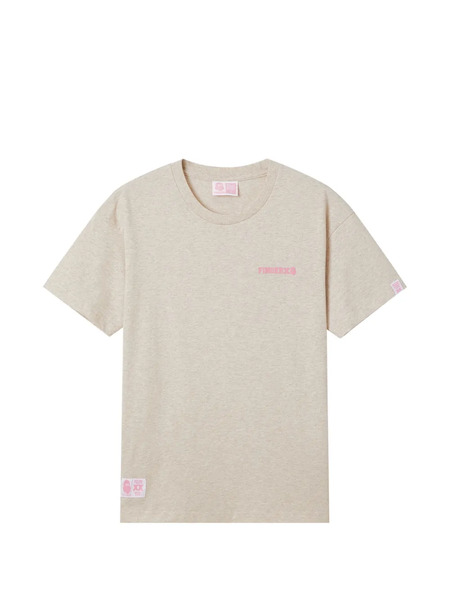  Fingercroxx Round-neck T-shirt - Neutrals 