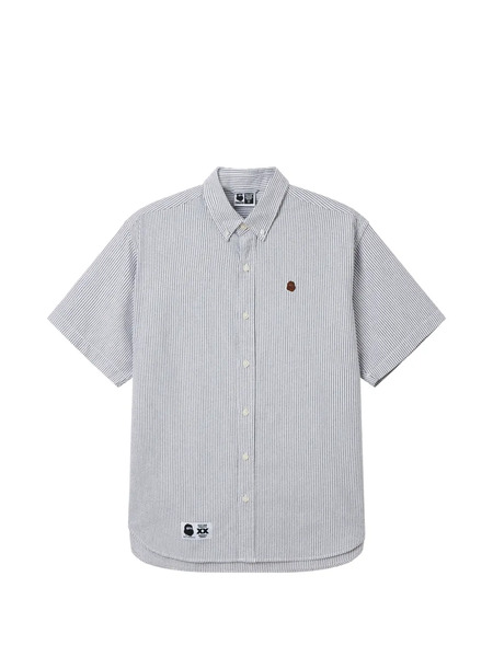  Fingercroxx Striped Button Shirt - White 