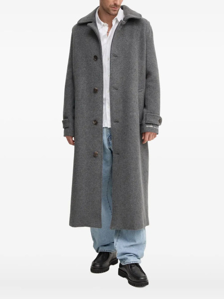  Fiorucci Button-fastening Front Pockets Coat - Grey 