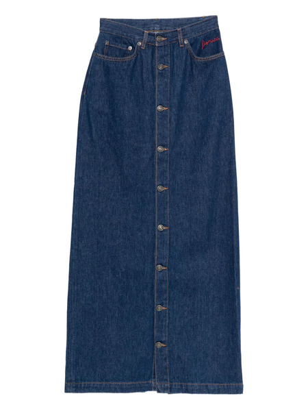  Fiorucci Button-front Denim Skirt - Blue 