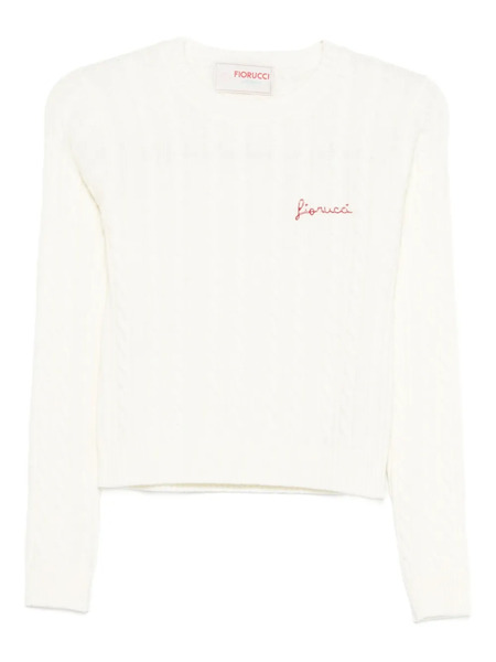  Fiorucci Cable-knit Sweater - White 