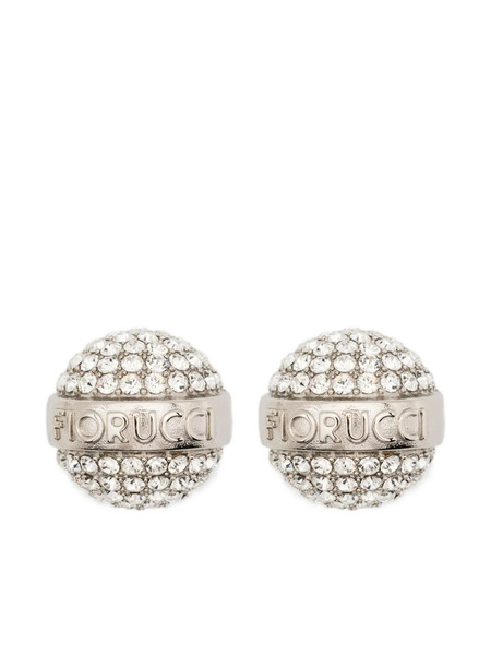 Fiorucci Crystal-embellished Earring - Silver 