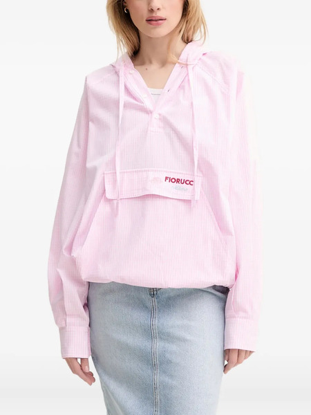  Fiorucci Gingham Hoodie - Pink 