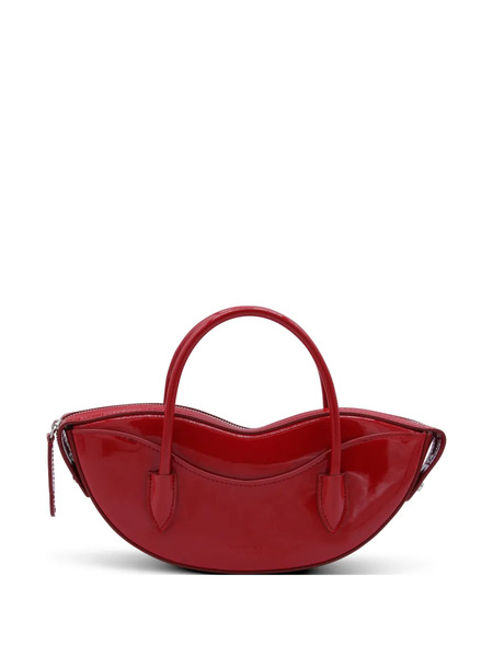  Fiorucci Handles Zip Leather Shoulder Bag - Red 