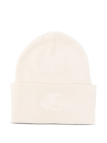  Fiorucci Logo-embroidered Beanie Hat - Neutrals 