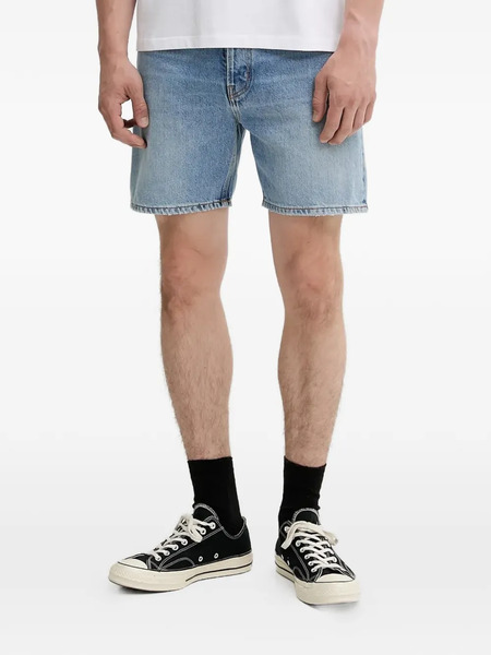  Fiorucci Logo-patch Denim Shorts - Blue 