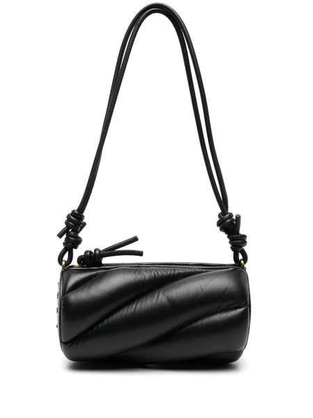  Fiorucci Mella Leather Shoulder Bag - Black 