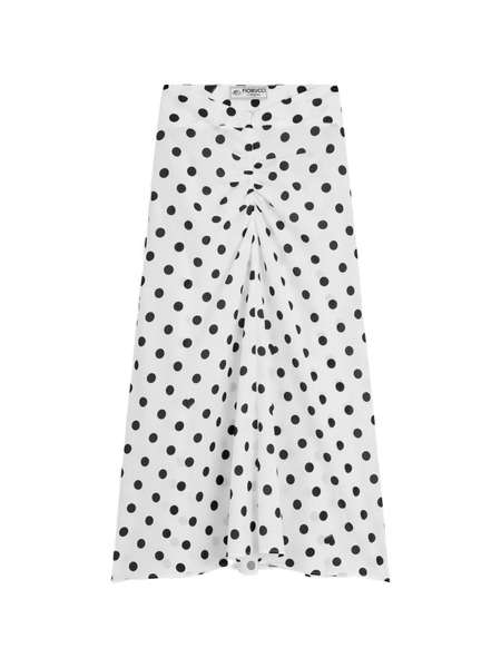  Fiorucci Polka-dot Midi Skirt - White 