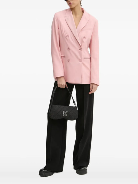  Fiorucci Popsicle Embroidered Wool Blazer - Pink 