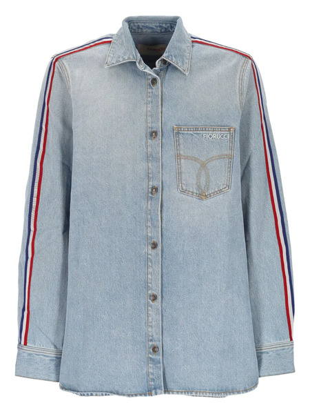  Fiorucci Stripe Pocket Shirt - Blue 