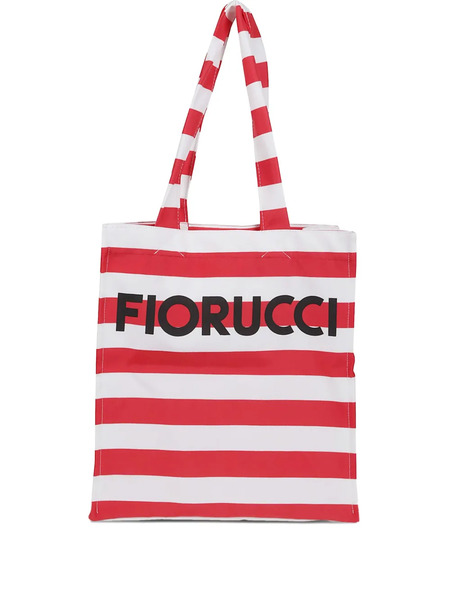  Fiorucci Striped Tote Bag - Red 