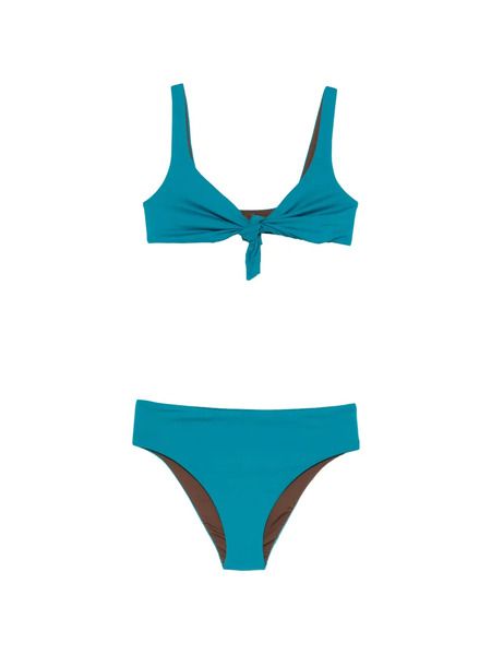  Fisico Knot-detail Bikini - Blue 