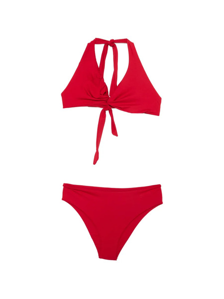  Fisico Tie Halterneck Bikini - Red 