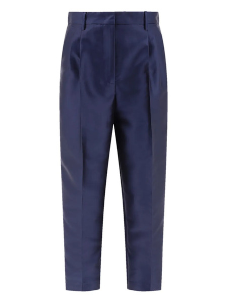  F.it Pleated-front Trousers - Blue 