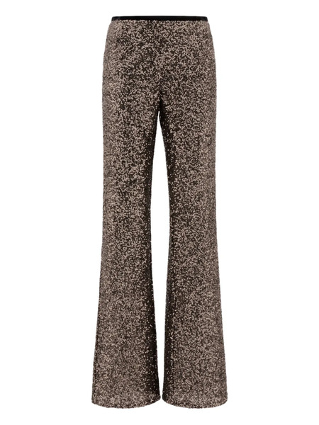  F.it Sequin Flared Trousers - Black 