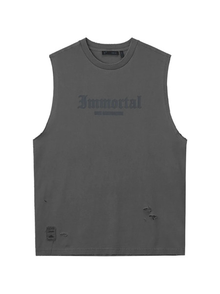  Five Cm Distressed Tank Top - Grey 