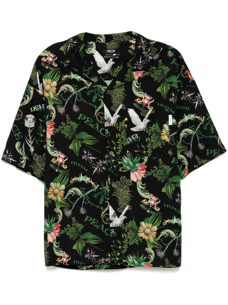  Five Cm Graphic-print Shirt - Black 