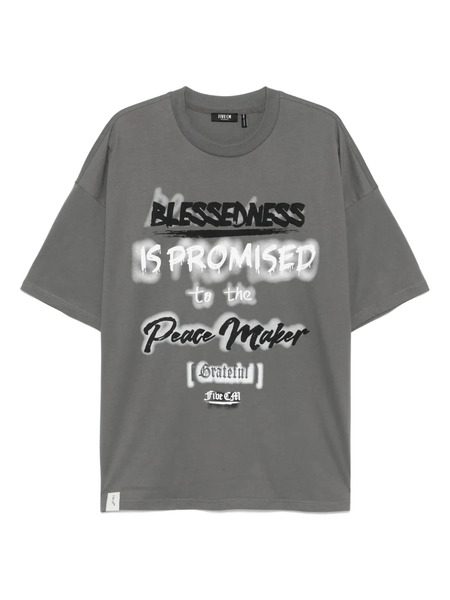  Five Cm Graphic-print T-shirt - Grey 