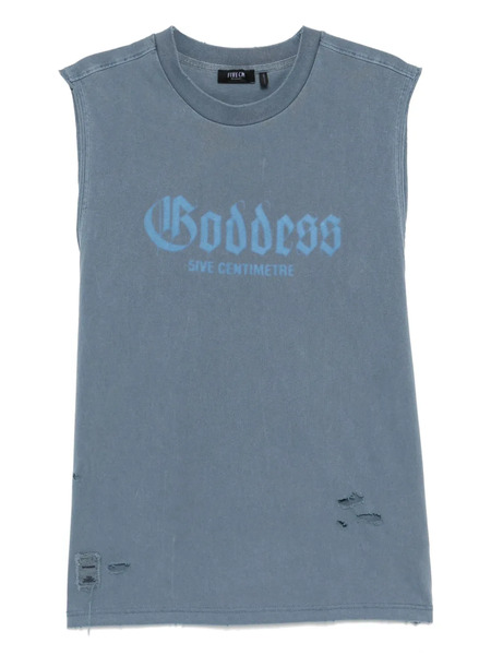  Five Cm Graphic-print Vest - Blue 