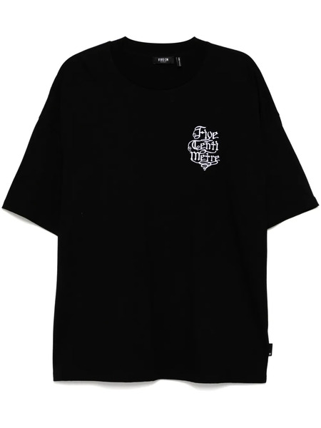 Five Cm Logo-embroidered T-shirt - Black 
