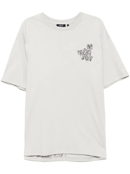  Five Cm Logo-embroidered T-shirt - Grey 