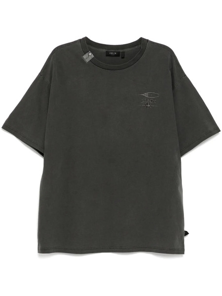  Five Cm Logo-embroidered T-shirt - Grey 