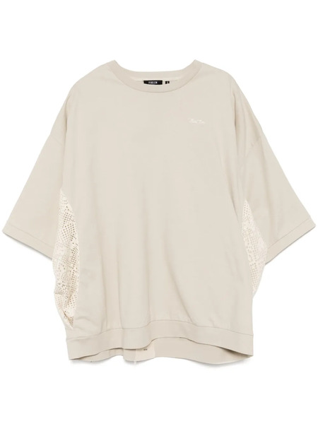  Five Cm Logo-embroidered T-shirt - Neutrals 
