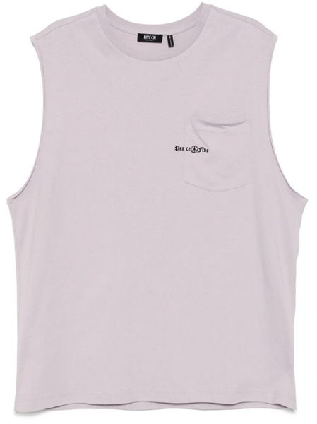  Five Cm Logo-embroidered Vest - Purple 