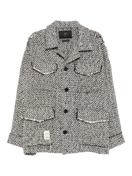  Five Cm Logo-patch Shirt Jacket - Black 
