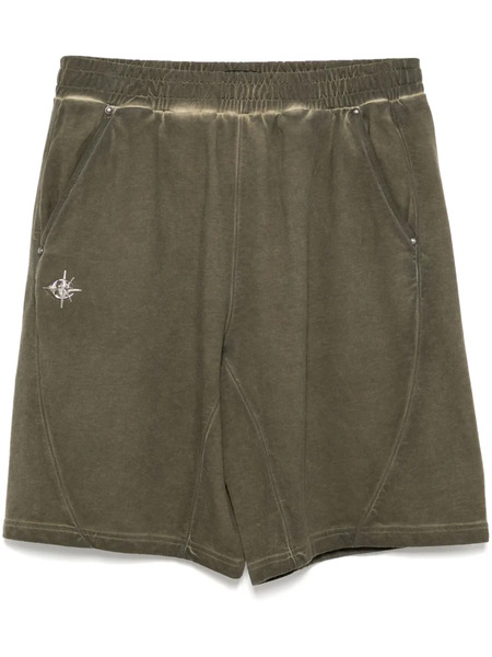  Five Cm Logo-studs Shorts - Neutrals 