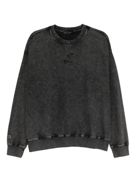  Five Cm Logo Washed Sweatshirt - Black 
