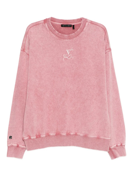  Five Cm Logo Washed Sweatshirt - Pink 