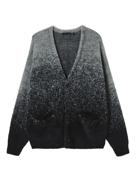  Five Cm Ombre-effect Buttoned Cardigan - Grey 
