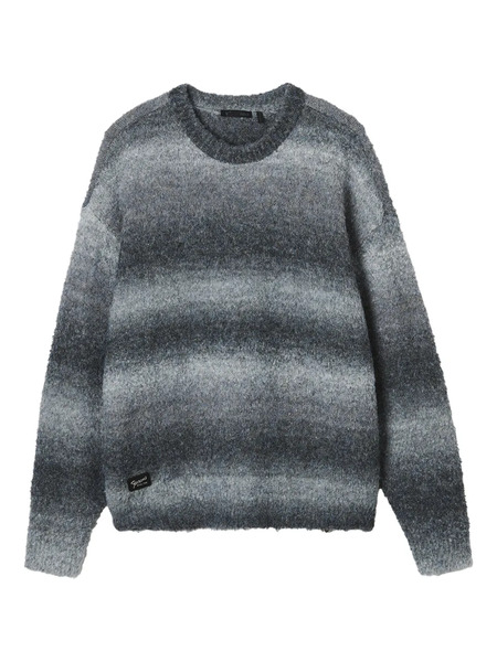  Five Cm Ombré Striped Sweater - Grey 