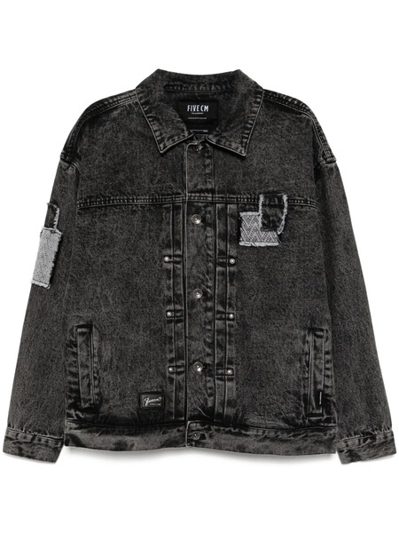  Five Cm Patchwork Denim Jacket - Grey 