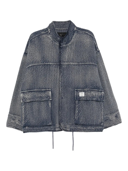  Five Cm Quilted Denim Jacket - Blue 