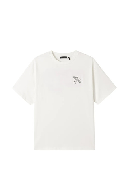  Five Cm Short-sleeved Embroidered T-shirt - White 