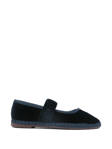  Flabelus Mafalda Ruched-strap Ballet Flats - Blue 