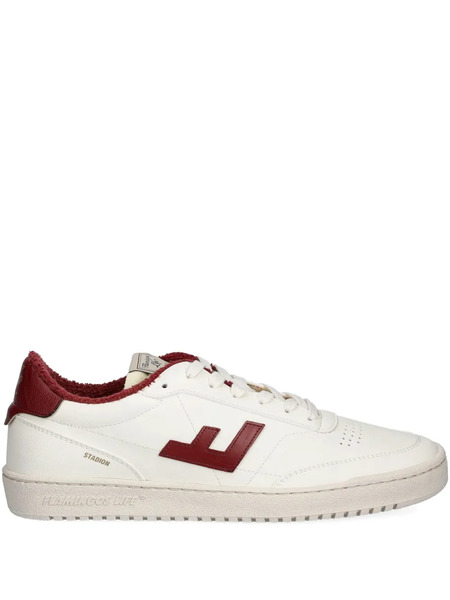  Flamingos Leather-panelled Terry-cloth Sneakers - Neutrals 