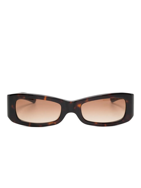  Flatlist Kareem Tortoiseshell Rectangle Sunglasses - Black 