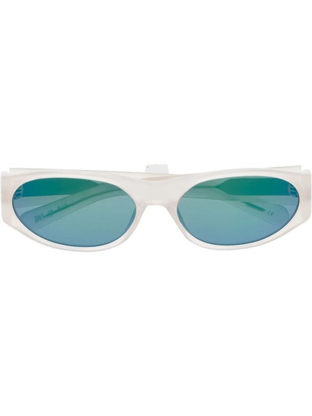  Flatlist Tinted Round-frame Sunglasses - White 