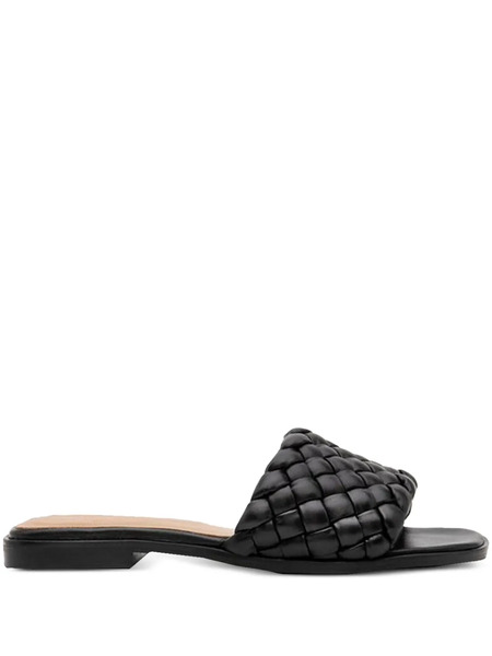  Flattered Minou Woven-leather Flat Sandals - Black 