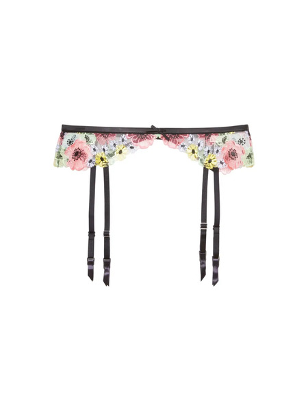  Fleur Du Mal Azalea Garter Belt - Black 