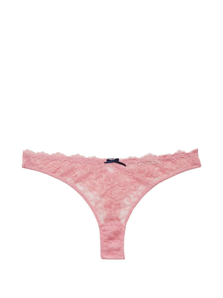  Fleur Du Mal Bianca Lace Thong - Pink 