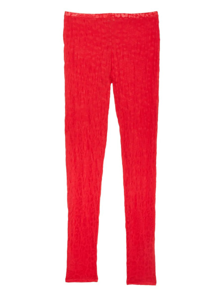  Fleur Du Mal Butter Patterned Legging - Red 