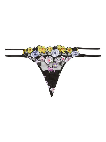  Fleur Du Mal Eden G-string Thong - Black 