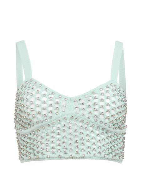  Fleur Du Mal Embellished Top - Green 