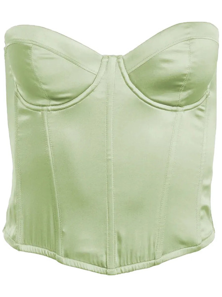  Fleur Du Mal Hamptons Bustier Top - Green 
