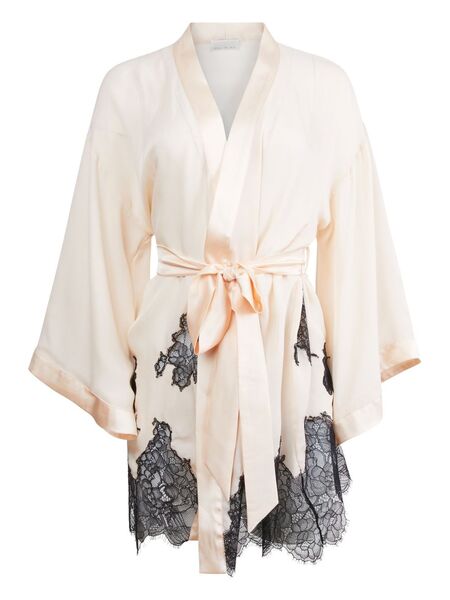  Fleur Du Mal Lace-applique Robe - Neutrals 