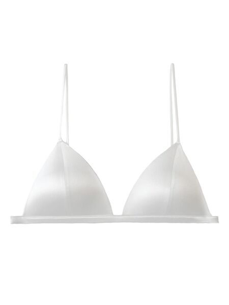  Fleur Du Mal Molded Luxe Triangle Bra - White 